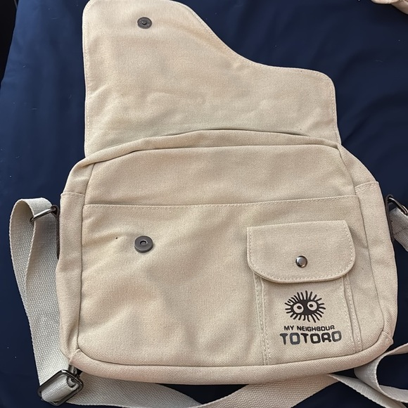 Anime My Neighbor Totoro Messenger Bag Canves Satchel unisex school book bag - Picture 2 of 5